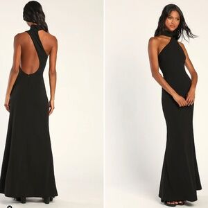 LULU's Sexy Prom Wedding Elegant Assymetrical One Shoulder Mermaid Trumpet Maxi